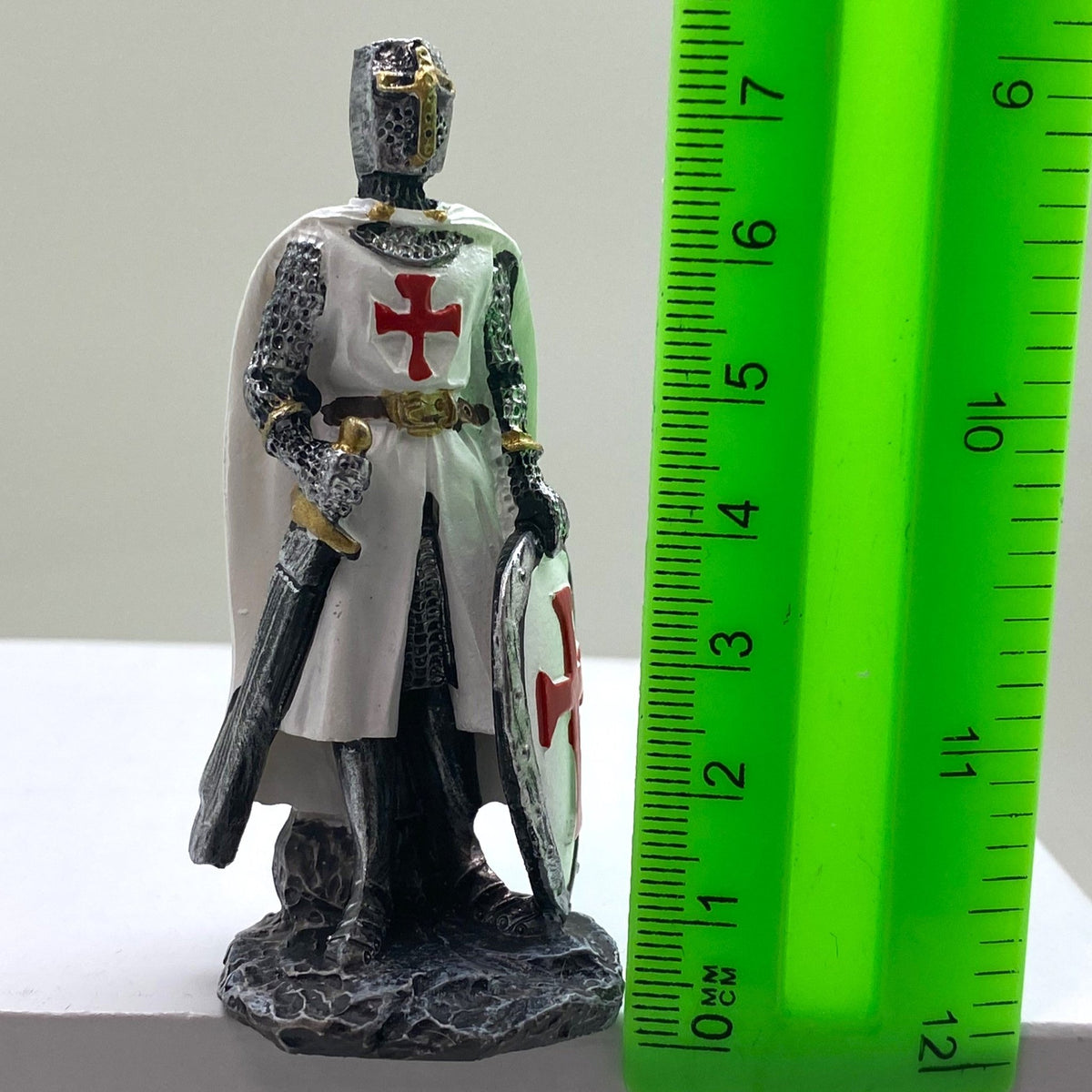 Innenmodell "Ritter Silber mit Schwert & Schild" - 32 x 77 mm - Schneekugelhaus