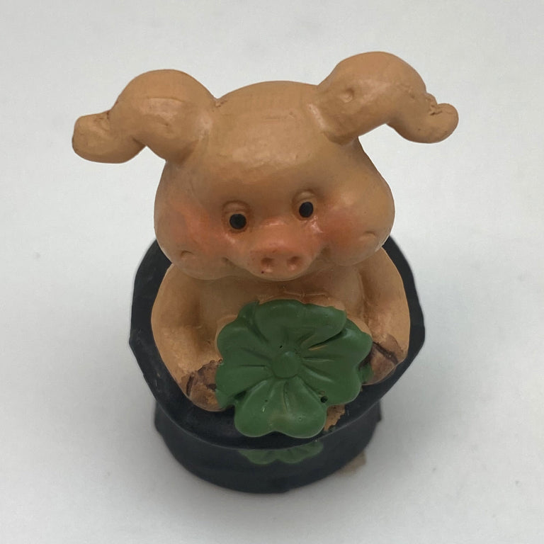 Innenmodell "Schwein mit Kleeblatt" - 30 x 47 mm