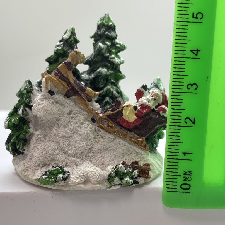 Innenmodell "Weihnachtsmann im Schlitten" - 55 x 57 mm