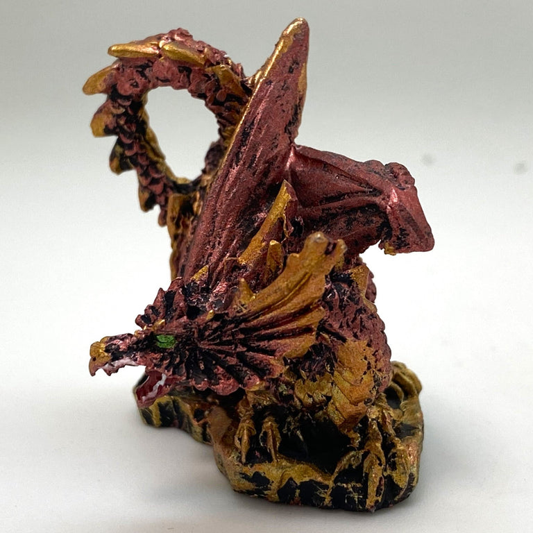Innenmodell gold pink Drache "kriechend" - 50 x 55 mm - Schneekugelhaus