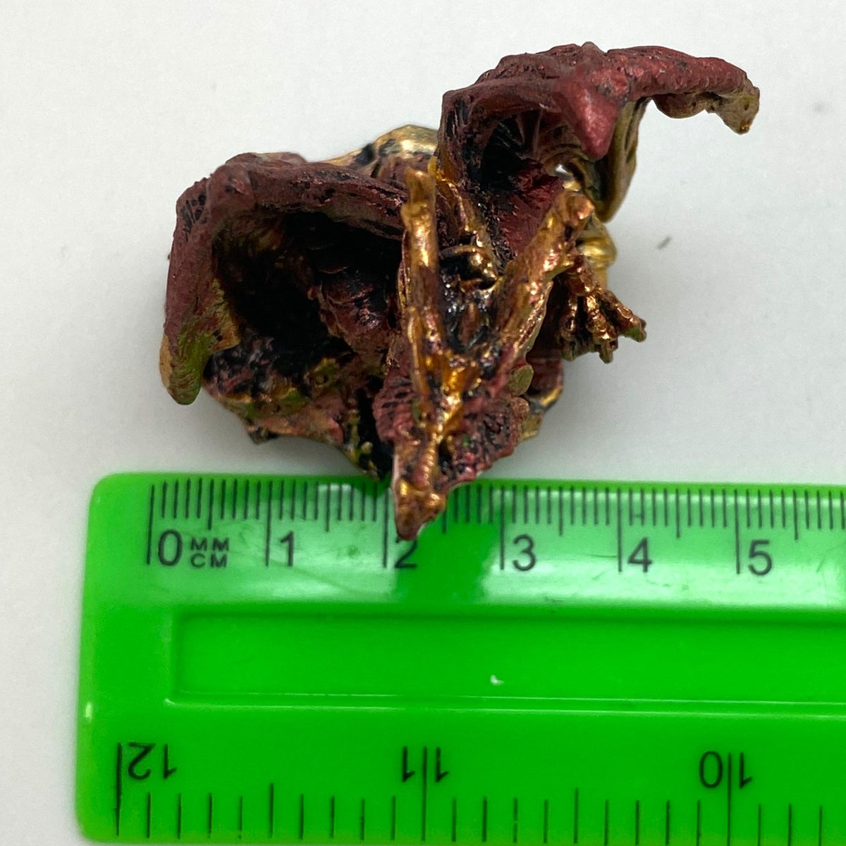 Innenmodell gold pink Drache "schreiend" - 50 x 55 mm - Schneekugelhaus
