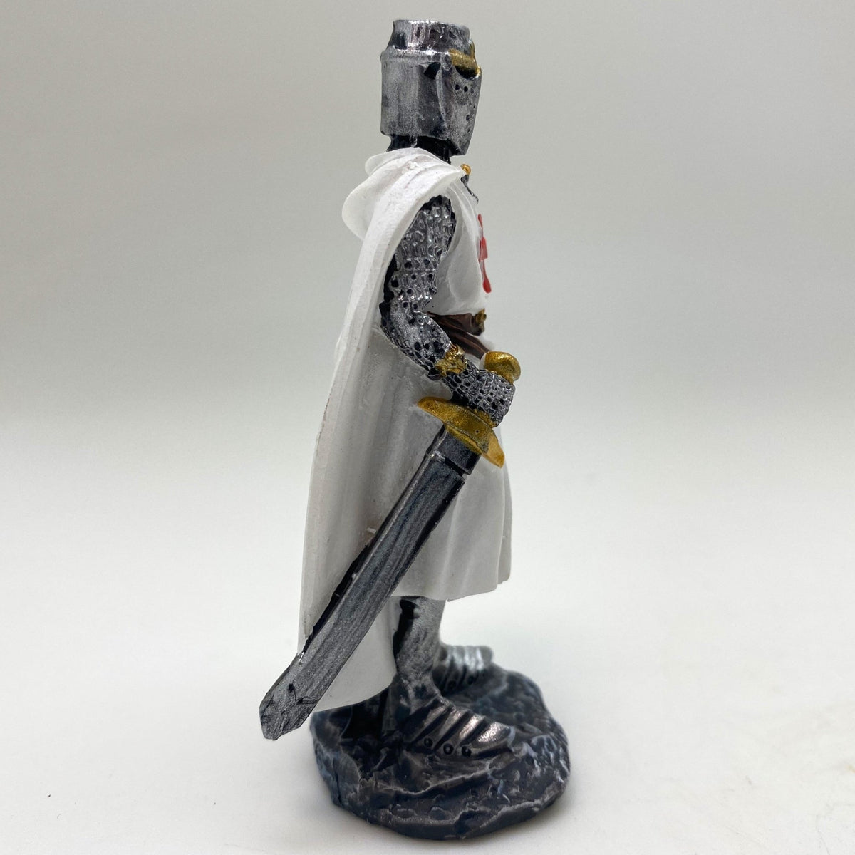 Innenmodell "Ritter Silber mit Schwert" - 32 x 77 mm - Schneekugelhaus