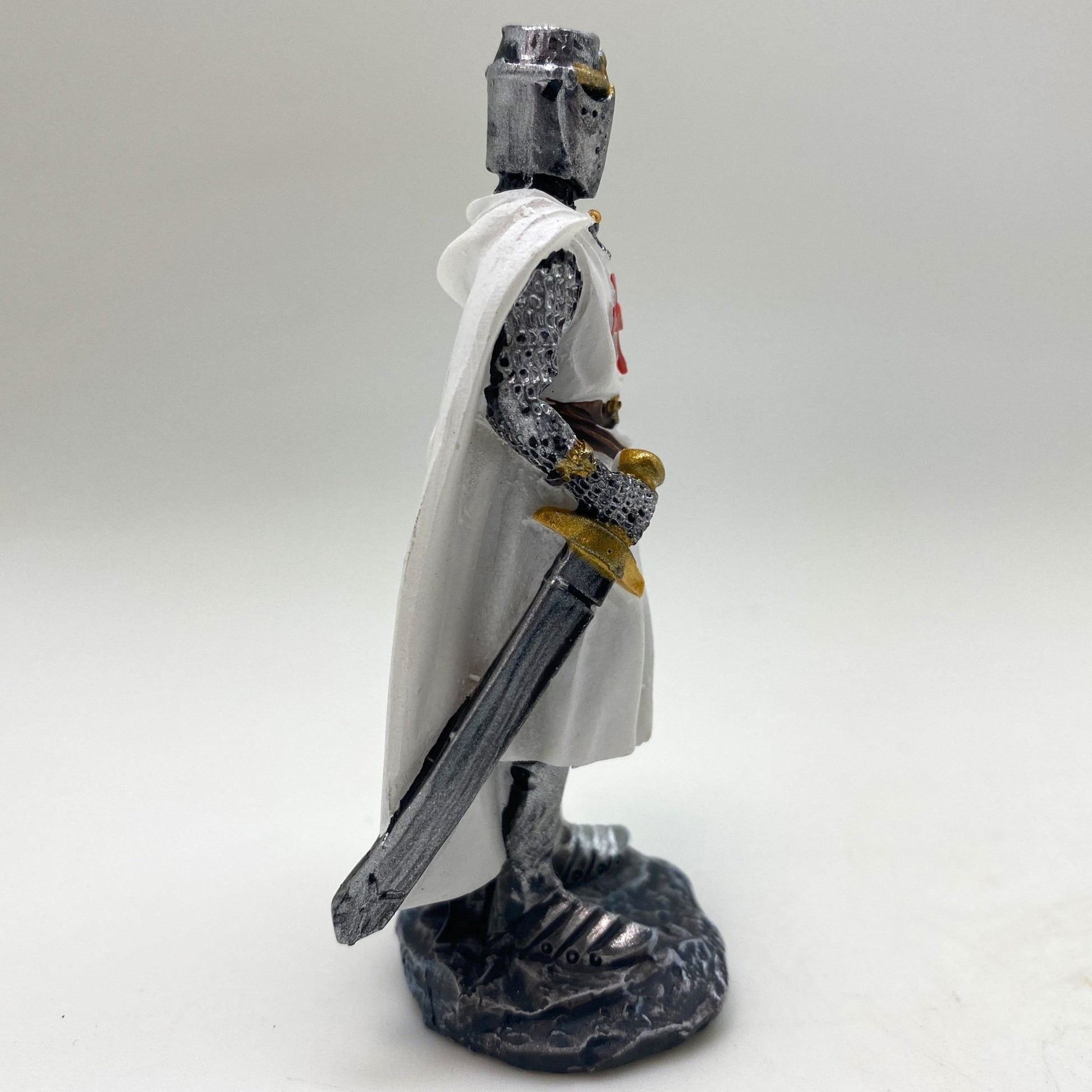 Innenmodell "Ritter Silber mit Schwert" - 32 x 77 mm - Schneekugelhaus