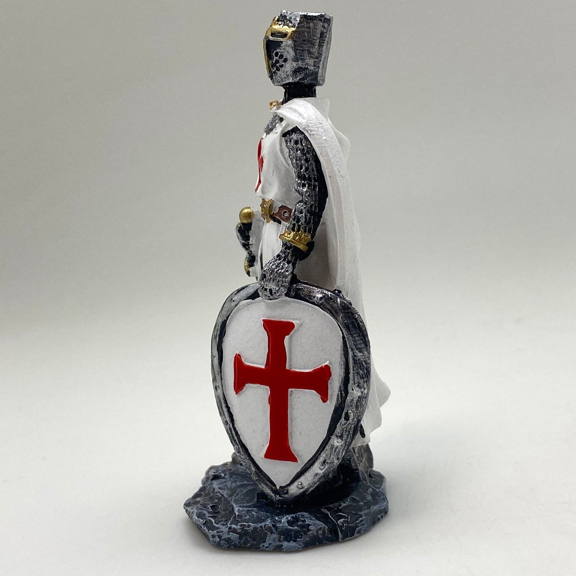 Innenmodell "Ritter Silber mit Schwert & Schild" - 32 x 77 mm - Schneekugelhaus