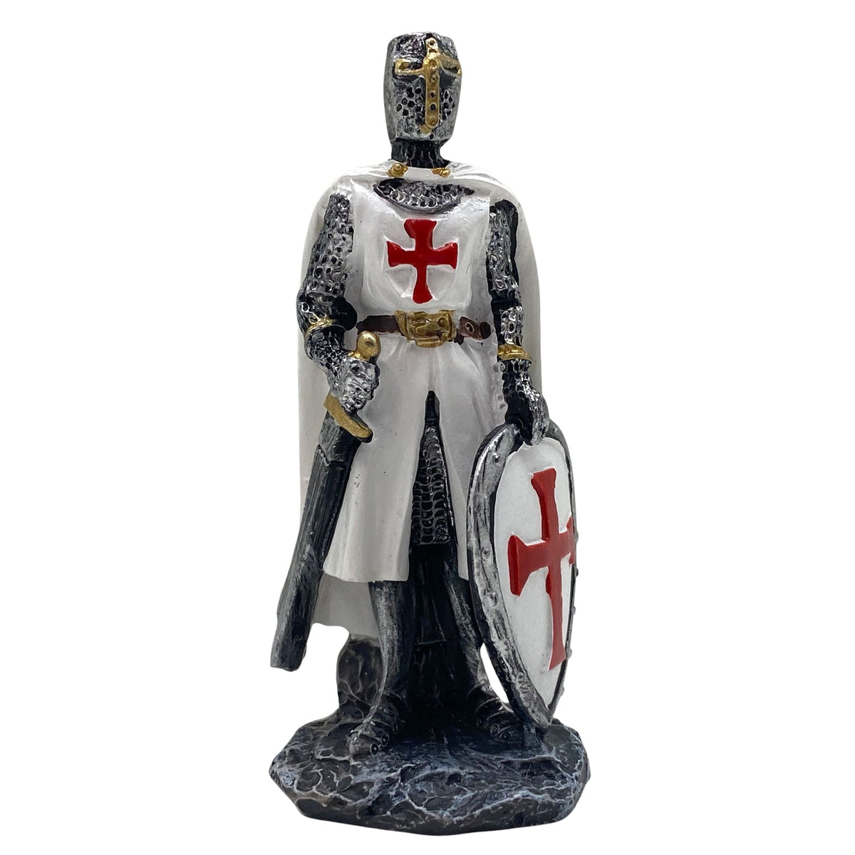 Innenmodell "Ritter Silber mit Schwert & Schild" - 32 x 77 mm - Schneekugelhaus