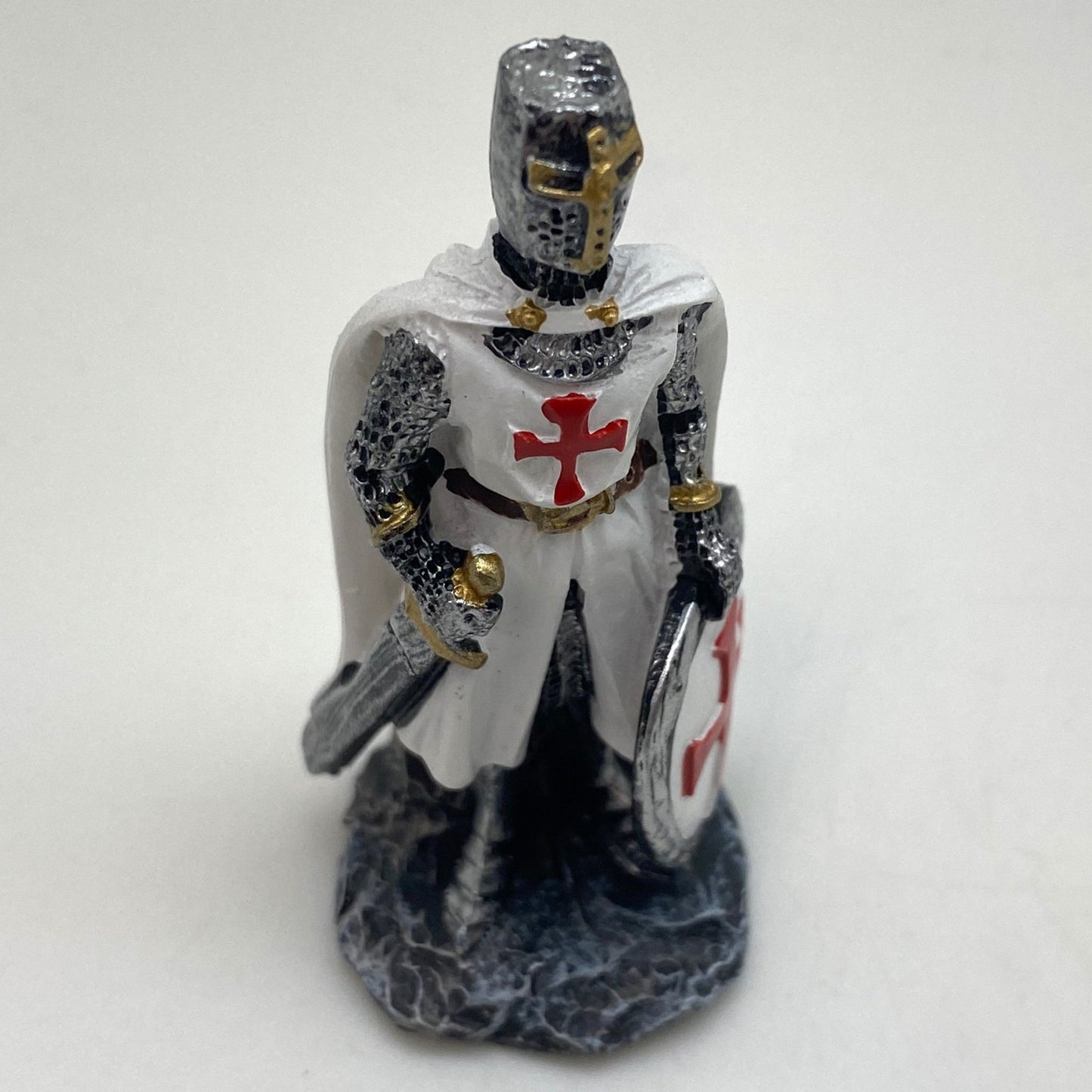 Innenmodell "Ritter Silber mit Schwert & Schild" - 32 x 77 mm - Schneekugelhaus