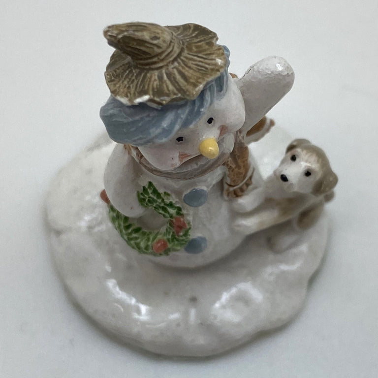 Innenmodell „Schneemann mit Stern & Hund“ – 33 x 40 mm - Schneekugelhaus