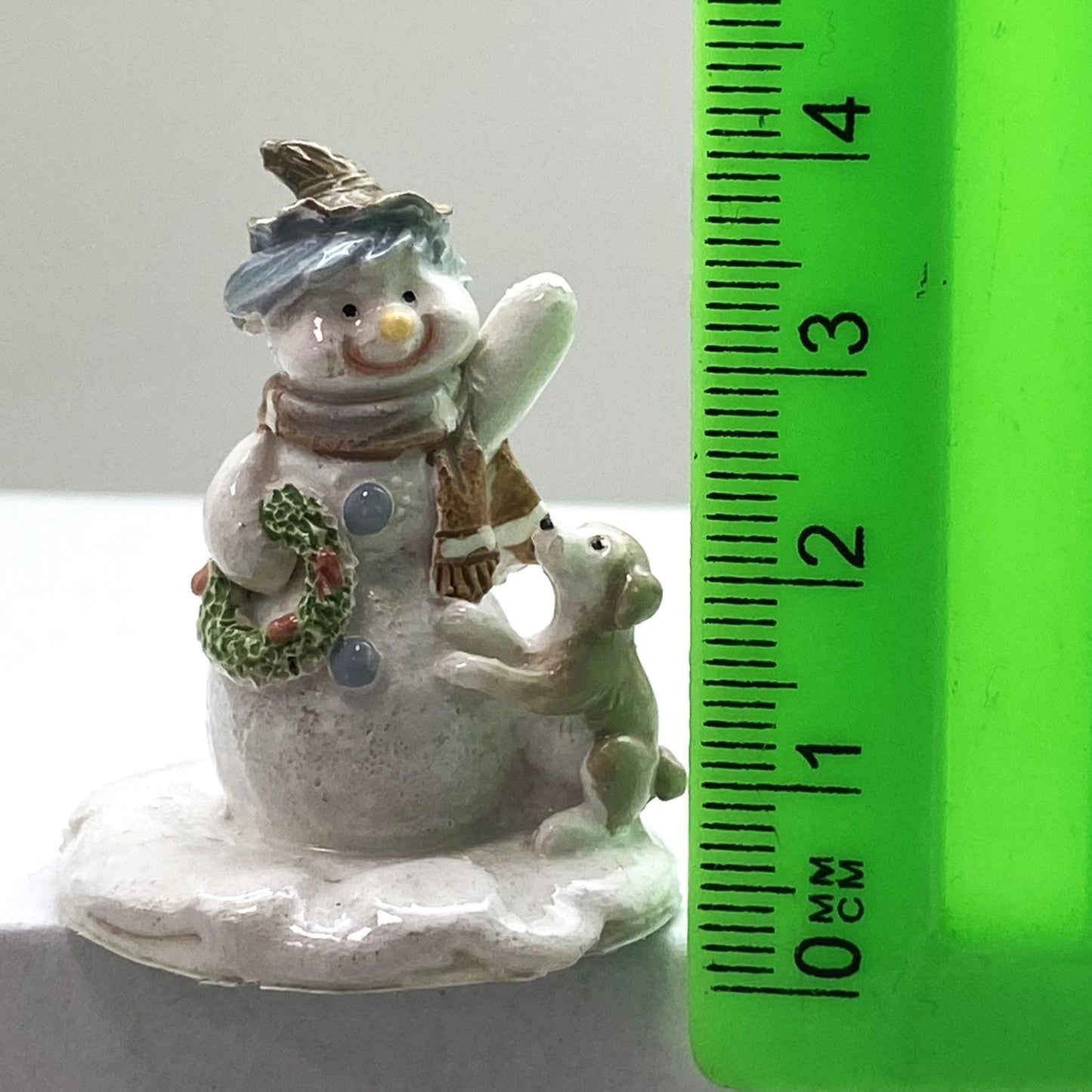 Innenmodell „Schneemann mit Stern & Hund“ – 33 x 40 mm - Schneekugelhaus