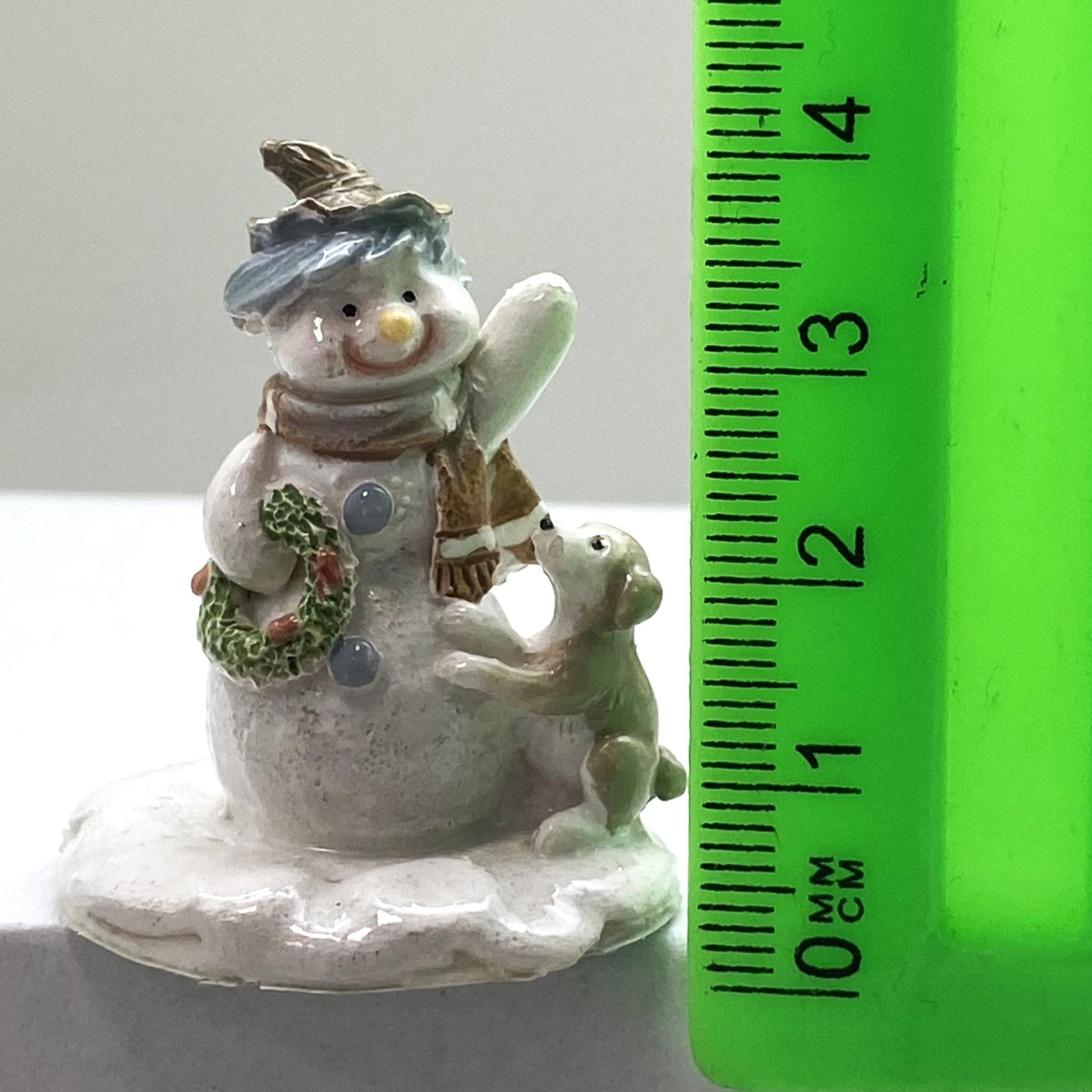 Innenmodell „Schneemann mit Stern & Hund“ – 33 x 40 mm - Schneekugelhaus