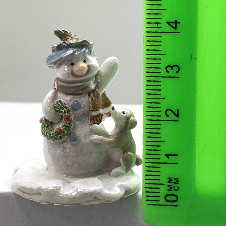 Innenmodell „Schneemann mit Stern & Hund“ – 33 x 40 mm - Schneekugelhaus
