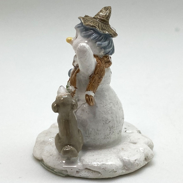 Innenmodell „Schneemann mit Stern & Hund“ – 33 x 40 mm - Schneekugelhaus