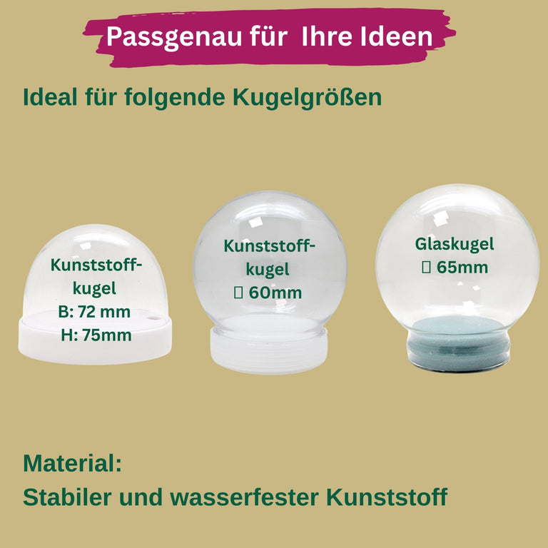 Innenmodell "Weißer Engel betend" - 40 x 33 mm - Schneekugelhaus