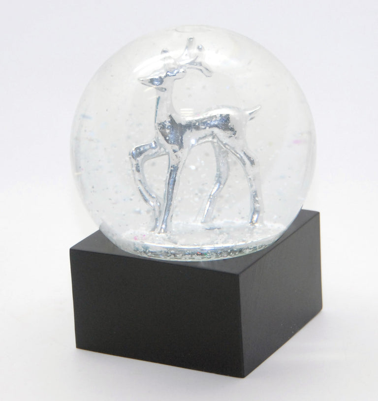 100mm Polyresin Sockel schwarz eckig für DIY-Schneekugel - Schneekugelhaus