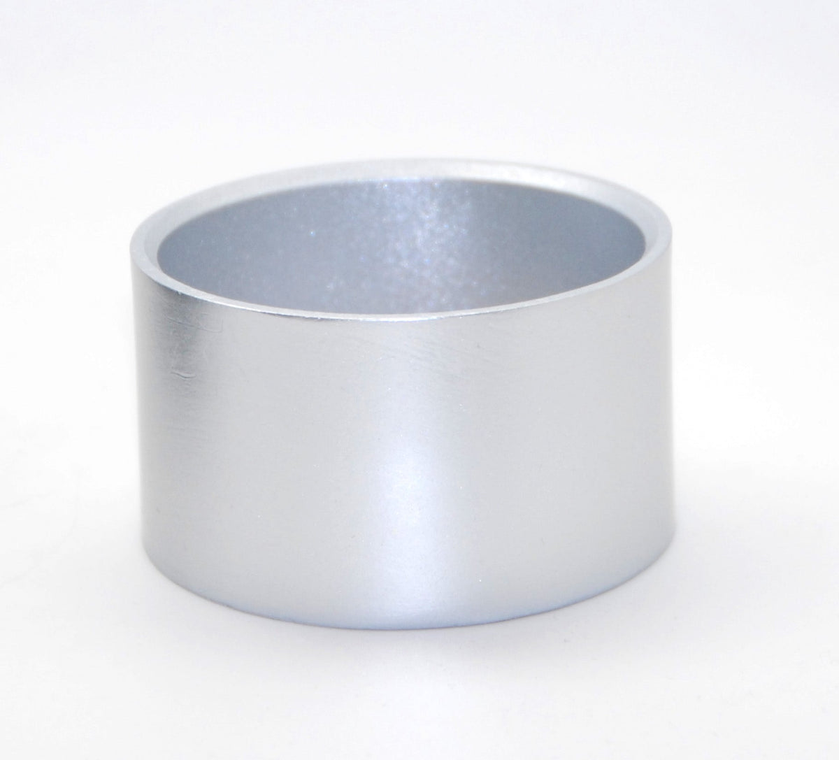 100mm Polyresin Sockel silber rund für DIY-Schneekugel - Schneekugelhaus