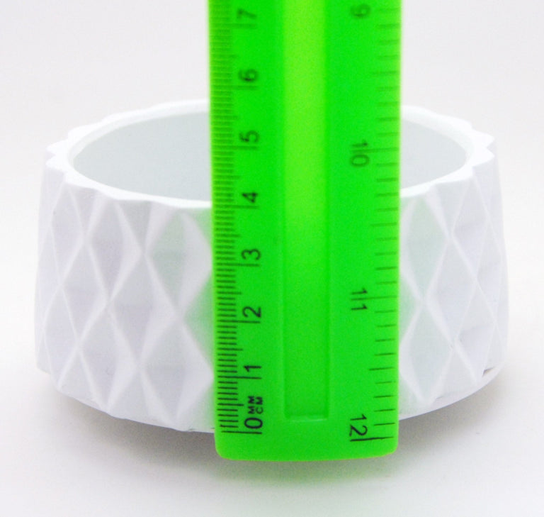 100mm Polyresin Sockel weiß rund kubische Form für DIY-Schneekugel - Schneekugelhaus