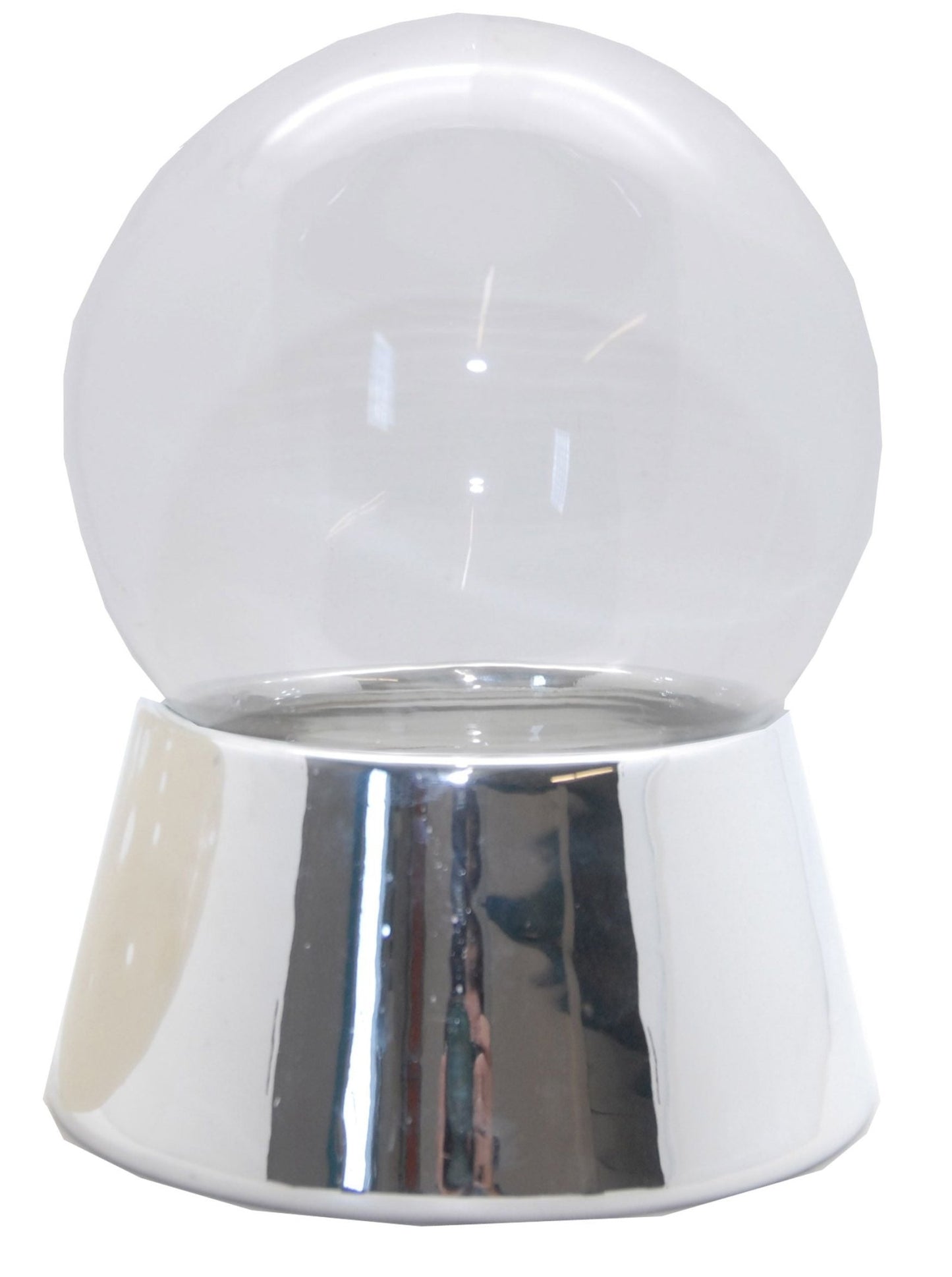 120mm DIY-Schneekugel Bastelset silber - Schneekugelhaus